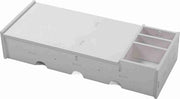 Stand per monitor desktop con cassetta di stoccaggio - protezione collo cervicale - uso domestico - 1894x787x394 mm.