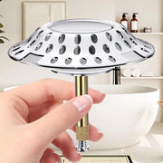 Filtro di scarico per vasca da bagno - contenitore per capelli - fissaggio in ottone