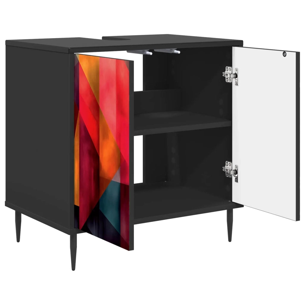 Mobile da Bagno HEESCH Rovere Nero 60 x 40 x 61 cm 8007418