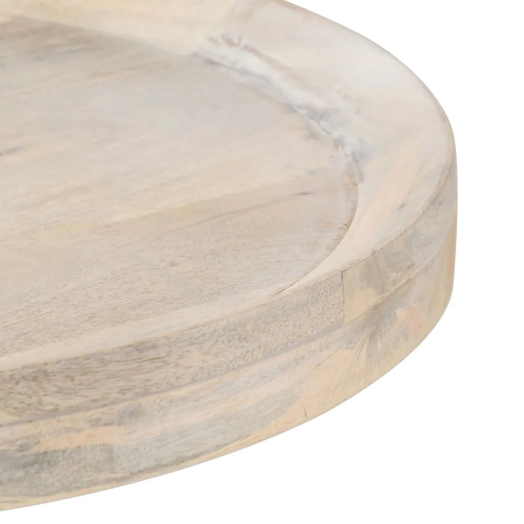 vidaXL Tavolino di Servizio Ø60x75 cm in Legno Massello di Mango