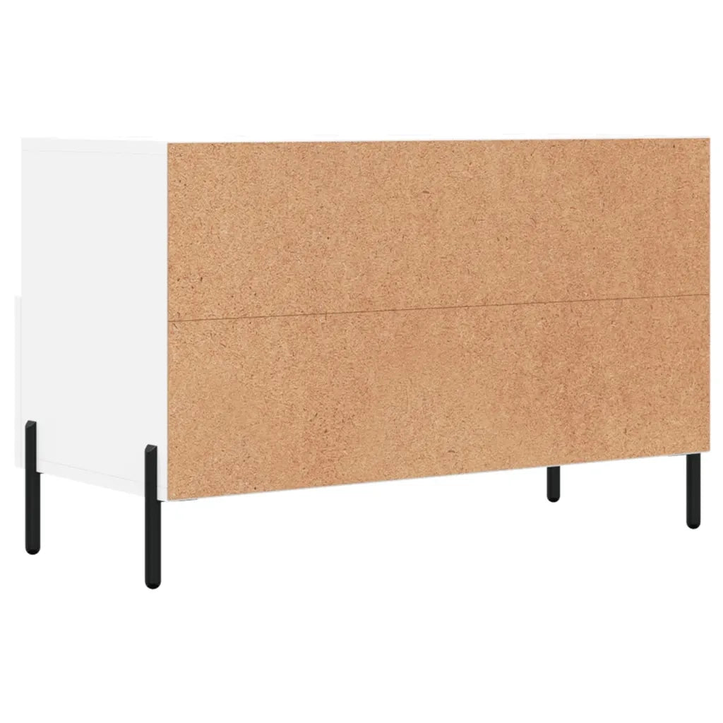 Mobile Porta TV Bianco 80x36x50 cm in Legno Multistrato