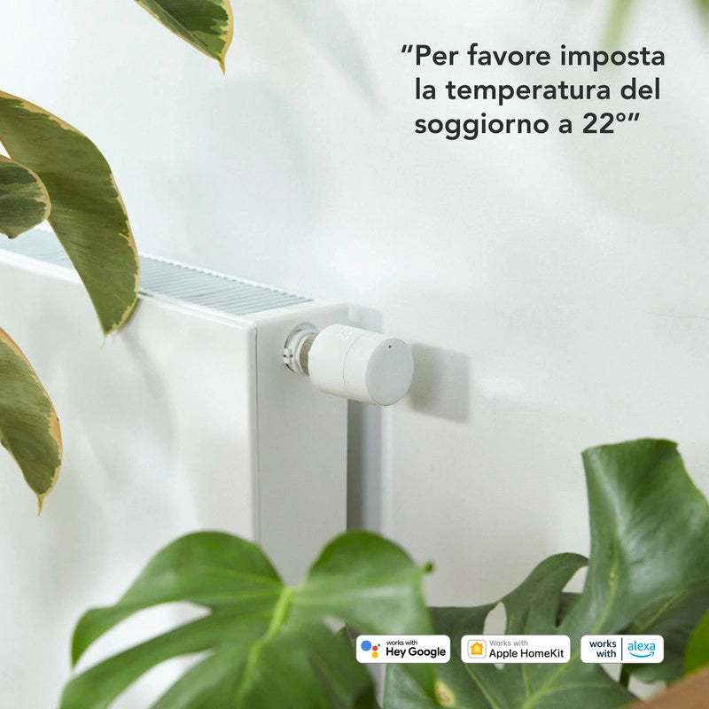 TADO¬∞ Valvola termostatica smart x4. Valvola aggiuntiva.  Controllo tramite app. Impianto centralizzato