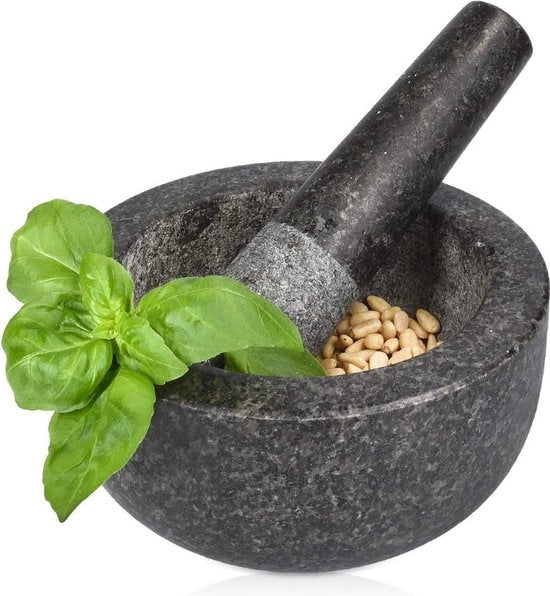 Crushatore d'aglio, sostenibile, spezie, erbe - Stampatore e set di mortaio, Stampatore Grinder Fagioli Aglio Erbe Cibarie Cucina