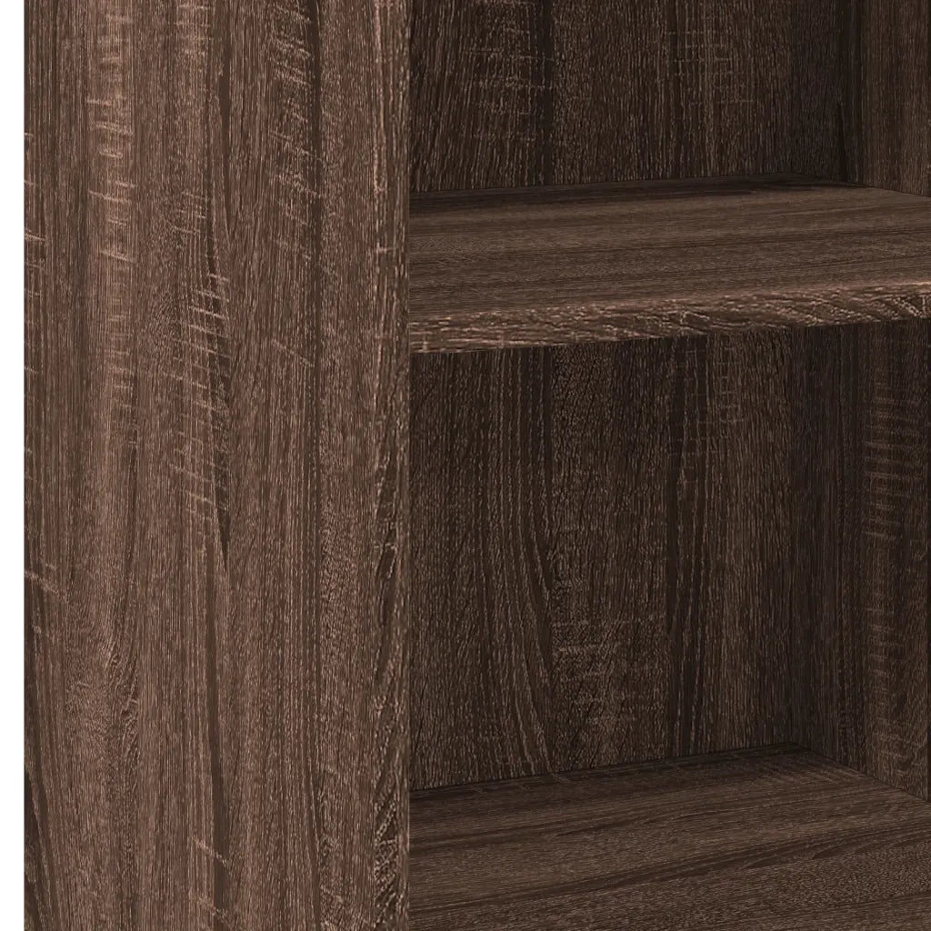 Credenza Rovere Marrone 45x41x93 cm in Legno Multistrato