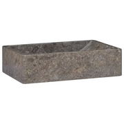 Lavello 45x30x12 cm Marmo Lucido Grigio CFW3965622