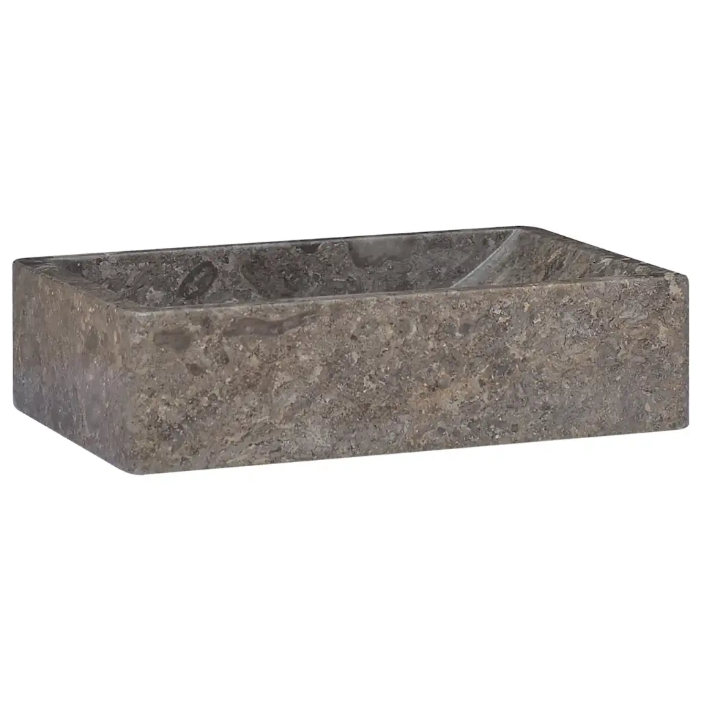 Lavello 45x30x12 cm Marmo Lucido Grigio CFW3965622