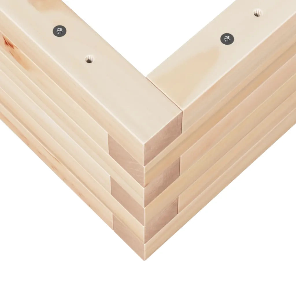 Fioriera da Giardino 110x60x23 cm in Legno Massello di Pino 847238