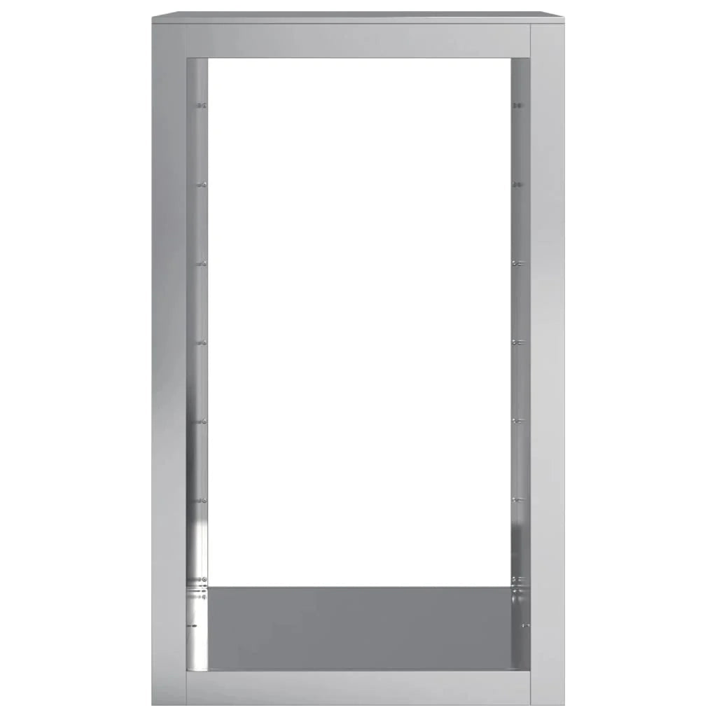 Portalegna 60 x 40 x 100 cm acciaio zincato grigio 02_0043723