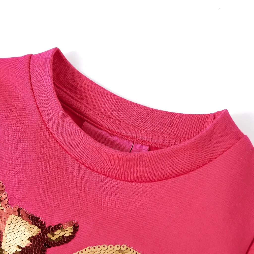 Felpa per Bambine Fucsia 128 14177