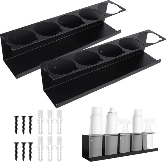 Sostegno per bombole spray - Supporto per bombole spray per officina e negozio - Supporto per bombole spray per garage e negozio - Utilizzo domestico