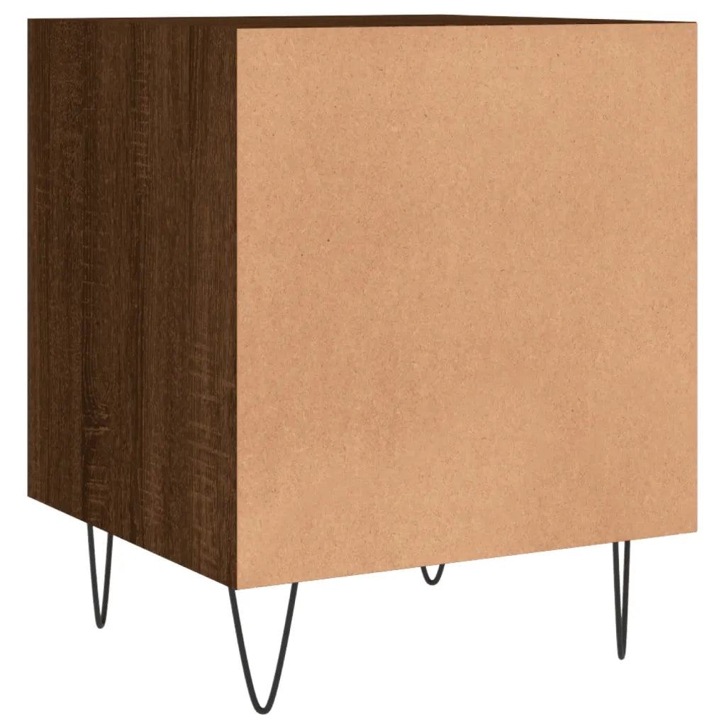 Comodini 2 pz Rovere Marrone 40x40x50 cm in Legno Multistrato 827563