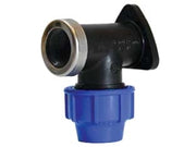 RACCORDO A COMPRESSIONE GOMITO TERMINALE A MURO 90  ° PN16- -  EE ¸ mm.25x1/2 - 5 pezzi
