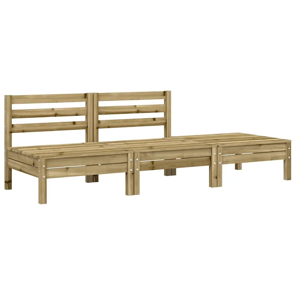 Divano da Giardino a 3 Sedute in Legno Impregnato di Pino 838039