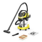 KARCHER Bidone aspiratutto solido liquidi WD 5 S V-30/5/22 - Potenza allacciata: 1100 W - Capacità vano raccolta: 30 l - Materiale vano di raccolta: Acciaio inox
