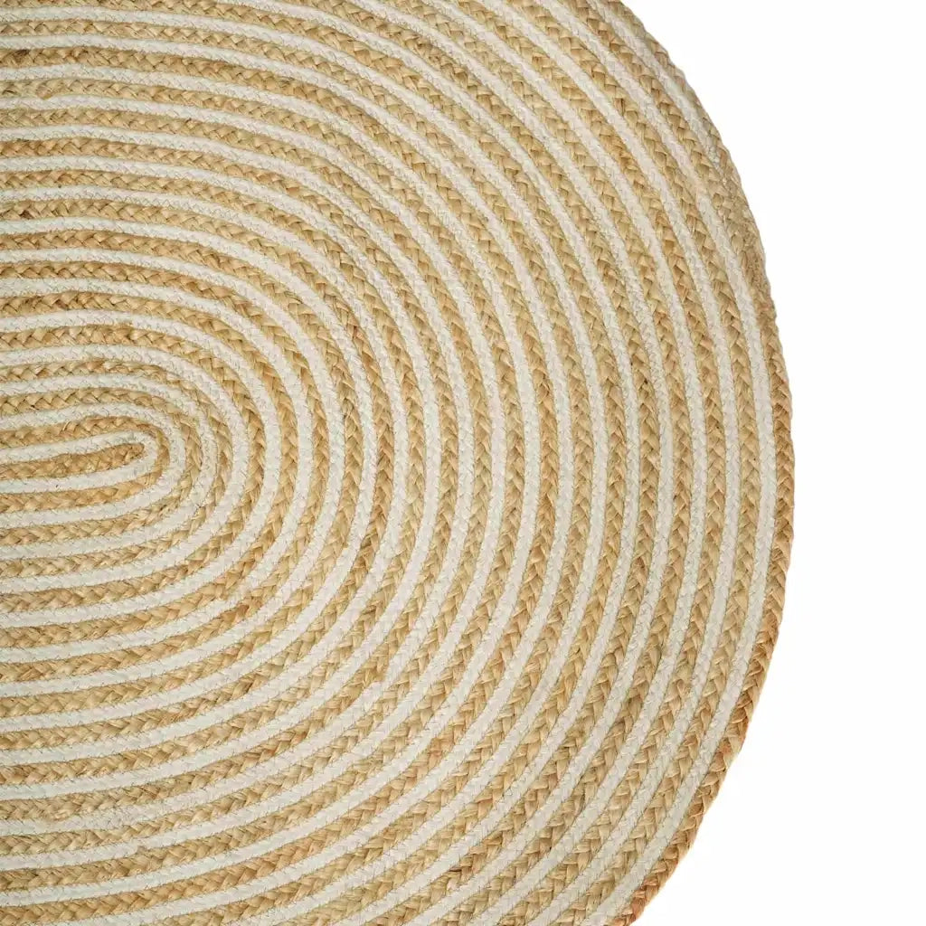 Tappeti per area Naturale e Bianco 100 x 152 cm Juta