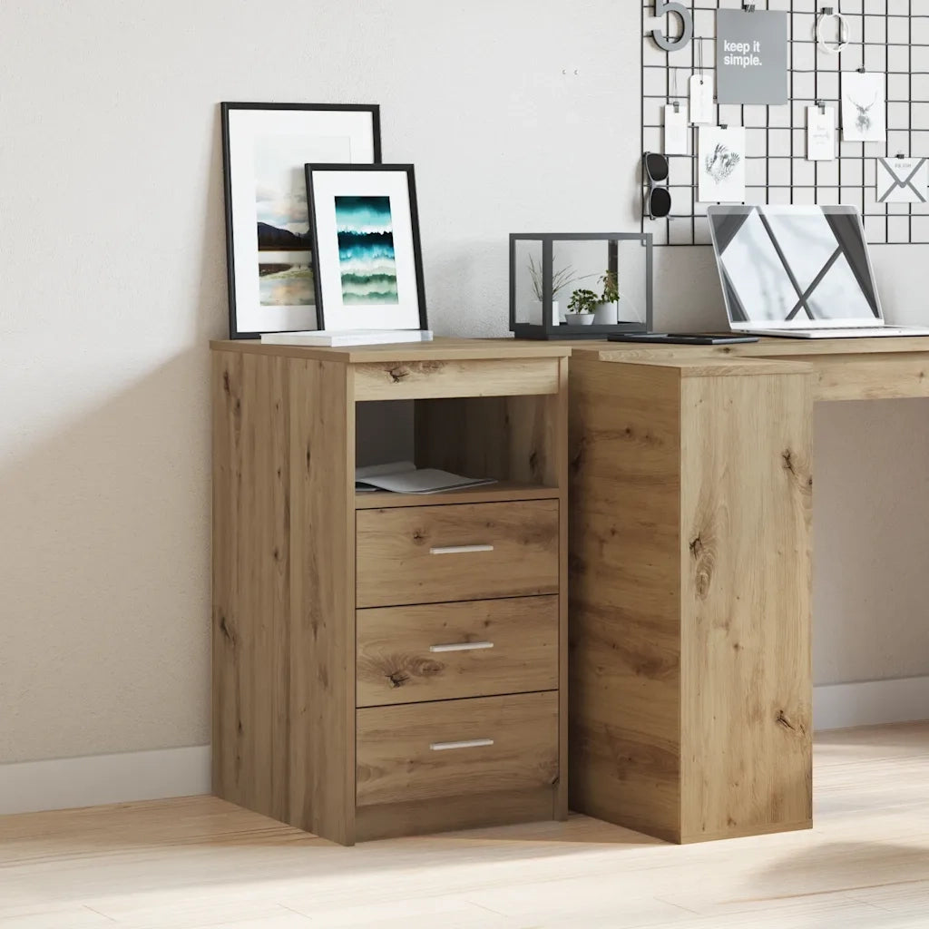 Cassettiera Rovere Artigianale 40x50x76 cm in Truciolato 856005