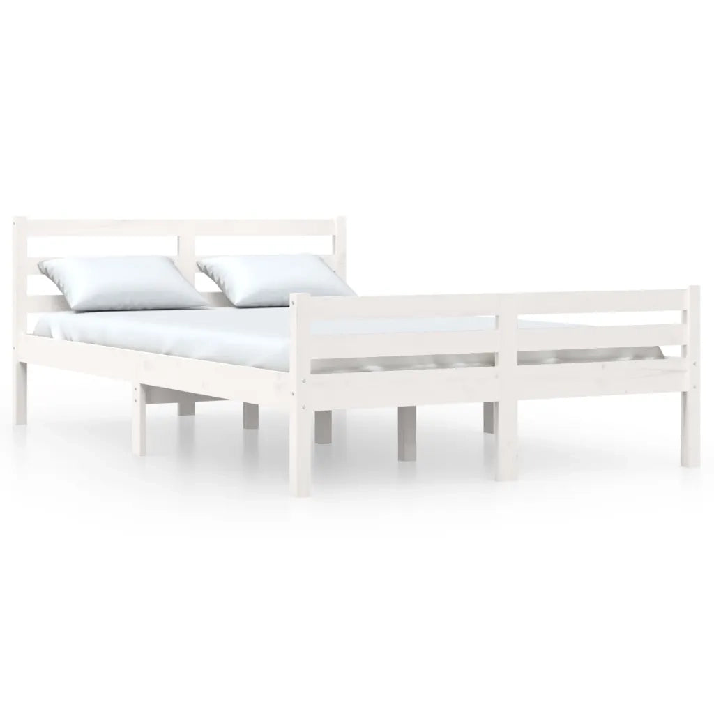Giroletto Bianco in Legno Massello 135x190 cm Double 814795