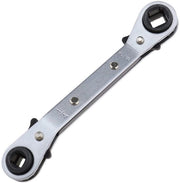 Ratelle 4-in-1 - Chiave a Lame Rotativa - Chiave per Manutenzione HVAC - Costruzione in Acciaio - Lunghezza Totale 138 mm - Peso 94 g