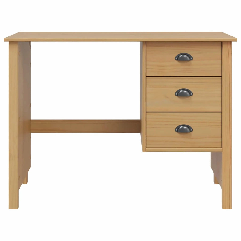Scrivania con Cassetti Marrone miele 100 x 45 x 74 cm