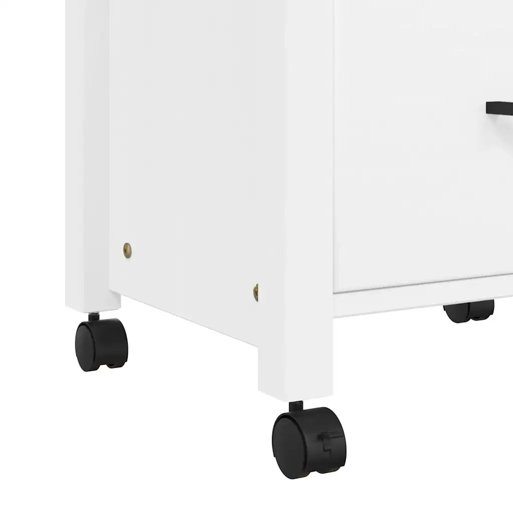 Carrello da Cucina MONZA 48x40x88,5 cm in Legno Massello di Pino 376087