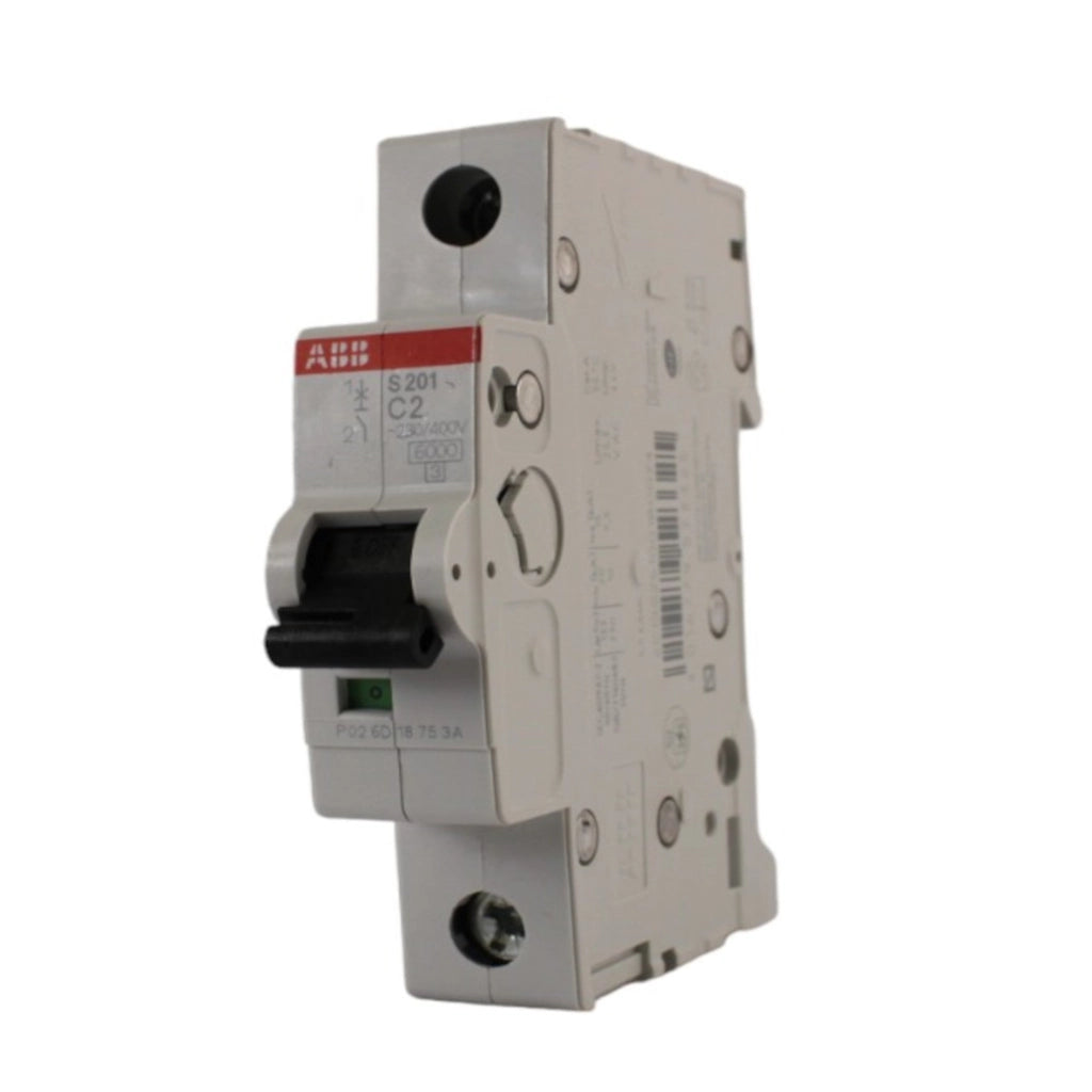 Interruttore magnetotermico 1 polo 1 modulo 2A curva C ABB