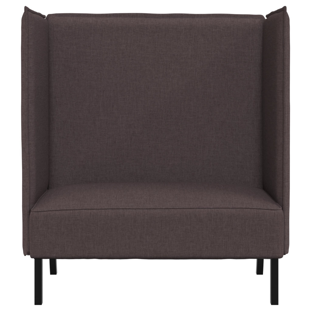 Divano alto Marrone scuro 109x56x121 cm Tessuto