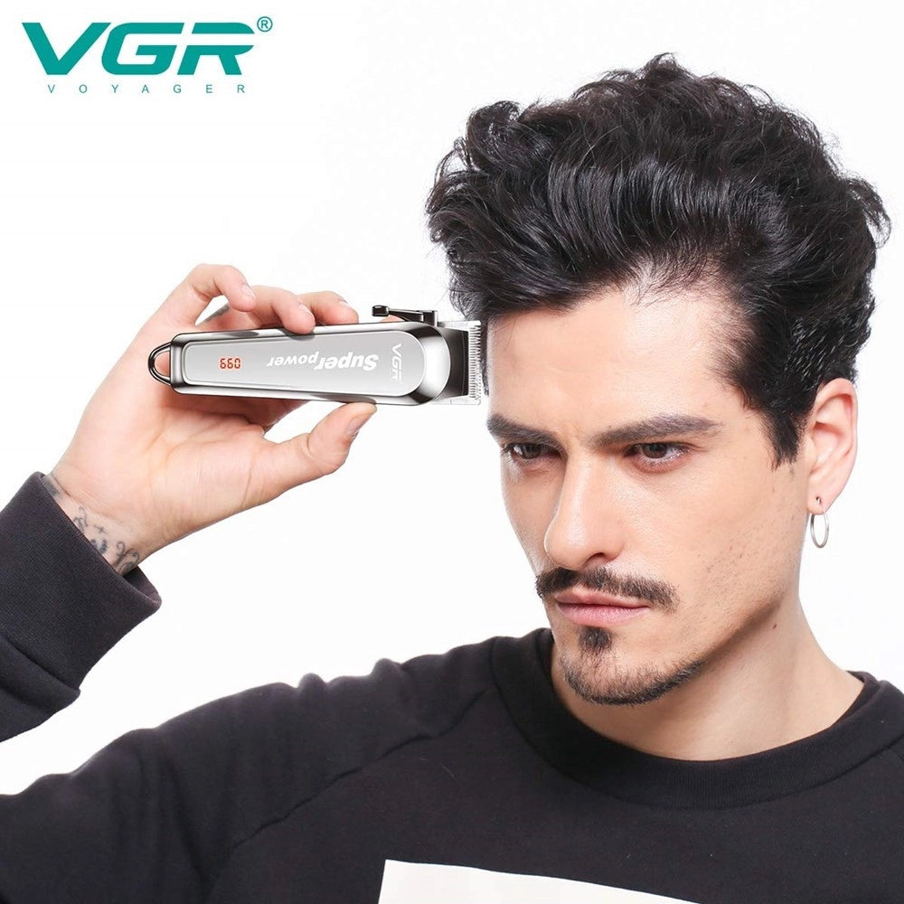 Tagliacapelli Senza Fili Regolabarba Uomo Batteria Ricaricabile Rasoio Vgr V-060