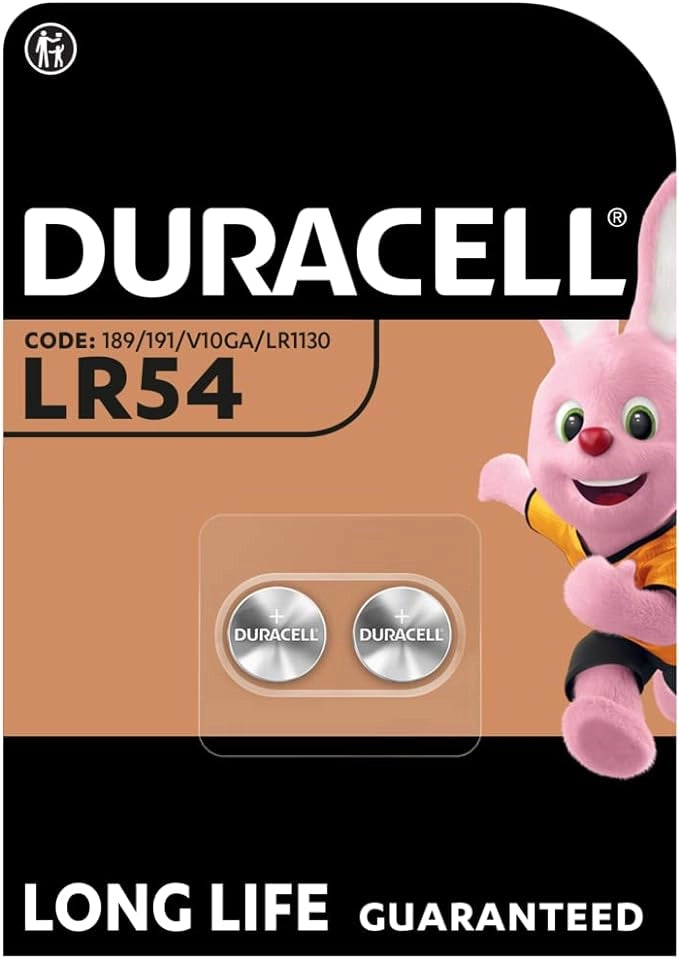 PILE PER L'ELETTRONICA 'LR54' Blister 2 Pezzi - 10 pezzi- DURACELL