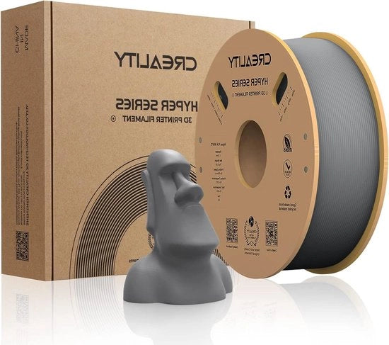 Filamento PLA ad alta velocità 175 mm - stampa a velocità elevata - precisione dimensionale ± 0,002 mm - 1 kg per bobina - grigio