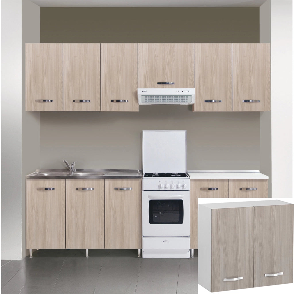 KIT CUCINA PENSILE 2 ANTE 80X32XH72 CM OLMO- AZUR LINE- 1,0 pz