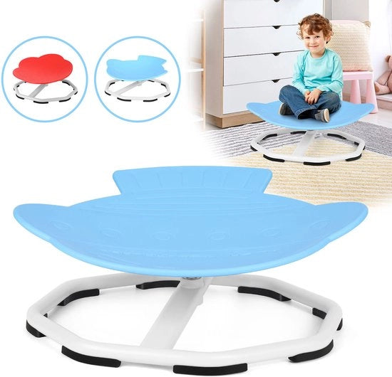 Sedia di equilibrio blu Sedia girevole sensoriale per bambini, stimola la motoria