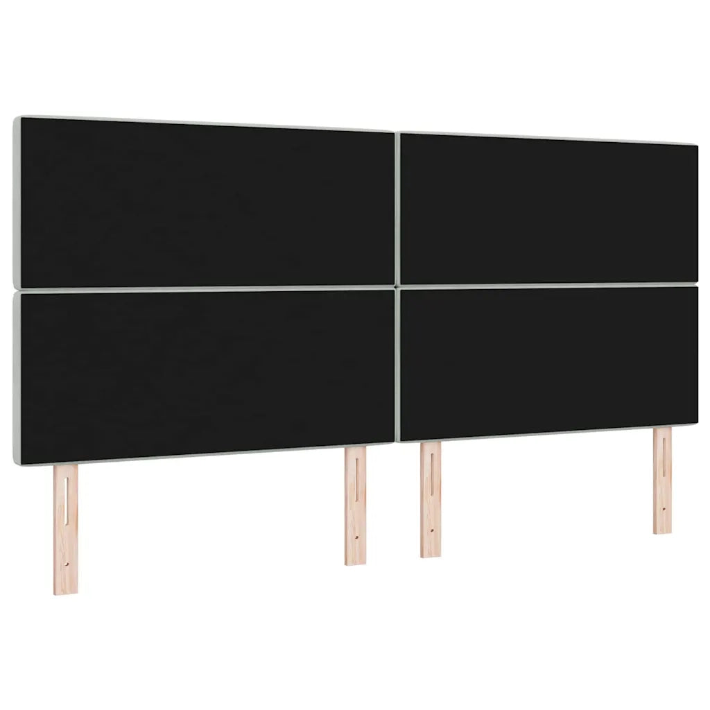 Testiera LED con testiera-Testata con LED-Testiera Decorativa Grigio chiaro 200 cm Poliestere 287808