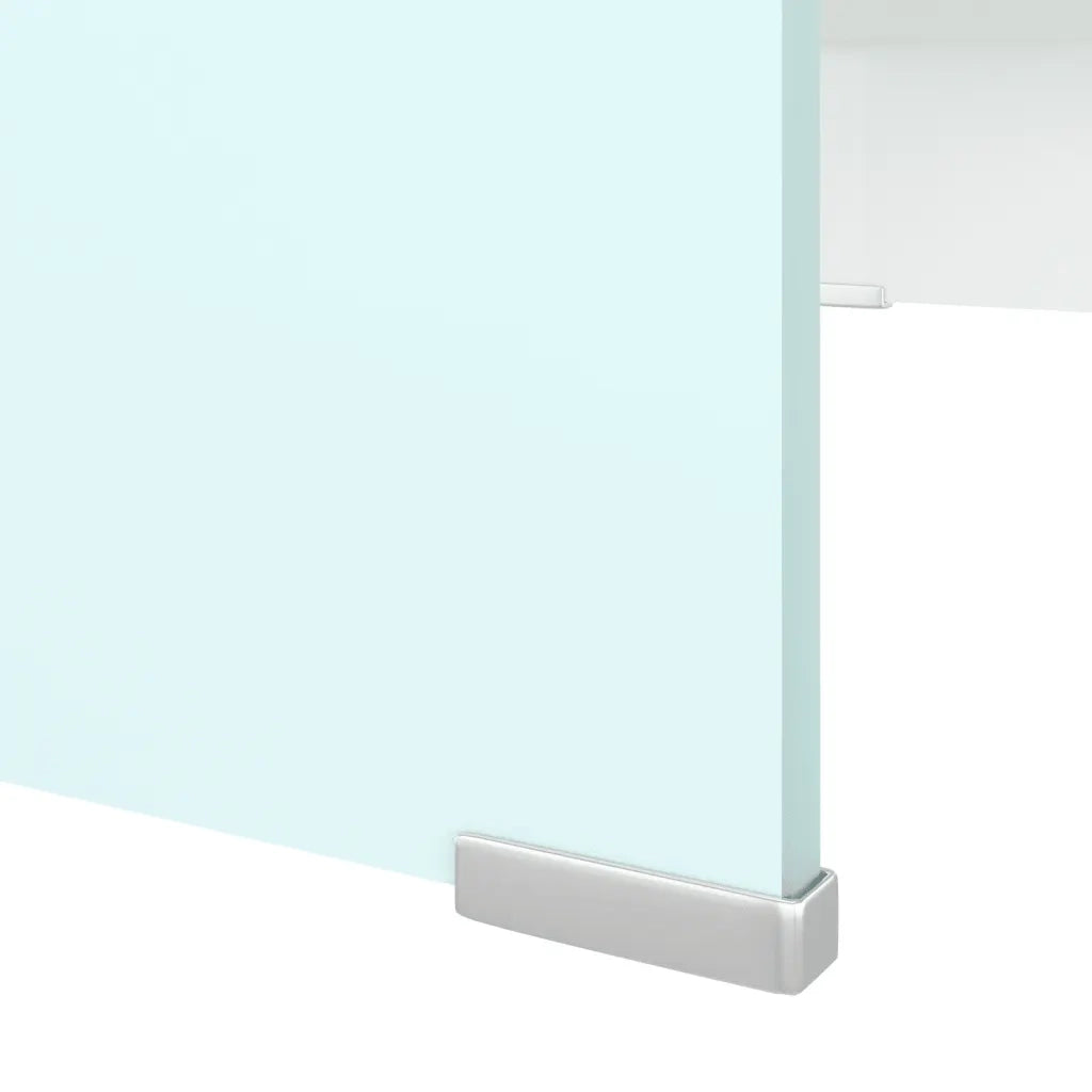 Supporto TV-Rialzo Monitor in Vetro Verde 70x30x13 cm