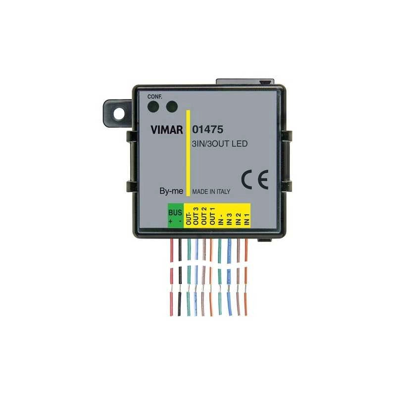 01475 Modulo Domotico 3In 3Out Led