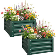 Fioriera Rialzata Giardino ¨C Zephmum ¨C Verde 60x60x30.5 cm
