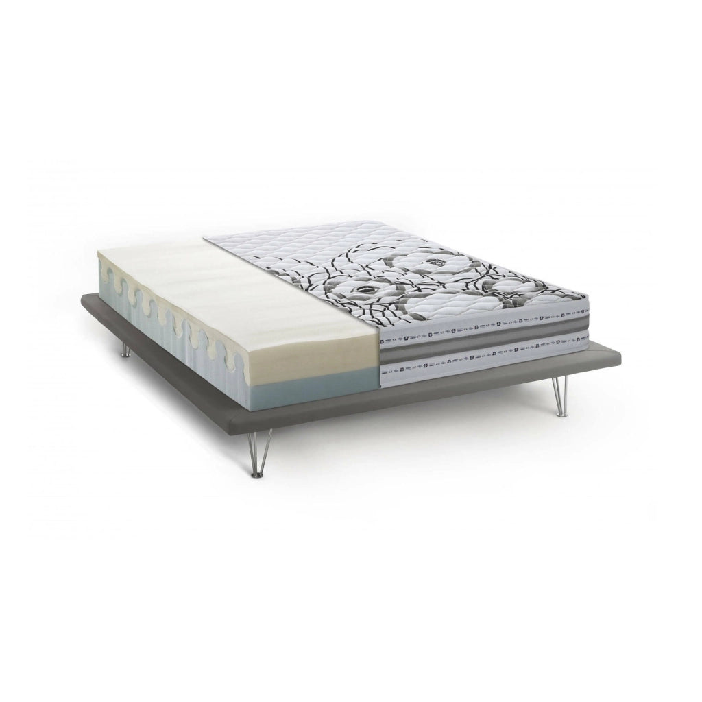 Materasso piazza e mezza Wien, Materasso in Memory foam e Waterfoam, 100% Made in Italy, Antiacaro e Anallergico, cm 120x190h 22