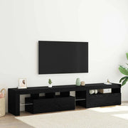 Mobile TV 2 pz-Mobile per TV-Credenza TV Rovere Nero 260 x 37 x 40 cm Legno multistrato 799150
