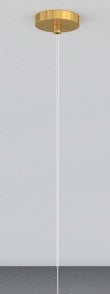 SOSPENSIONE OTTONE SAT. 1 LUCE VETRO MEDIO TRASPARENTE 1193OS-SM-TR