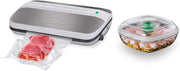 Macom forever fresh vac 6090 macchina sottovuoto automatica per alimenti con portatagliarotolo e barattolo per marinatura
