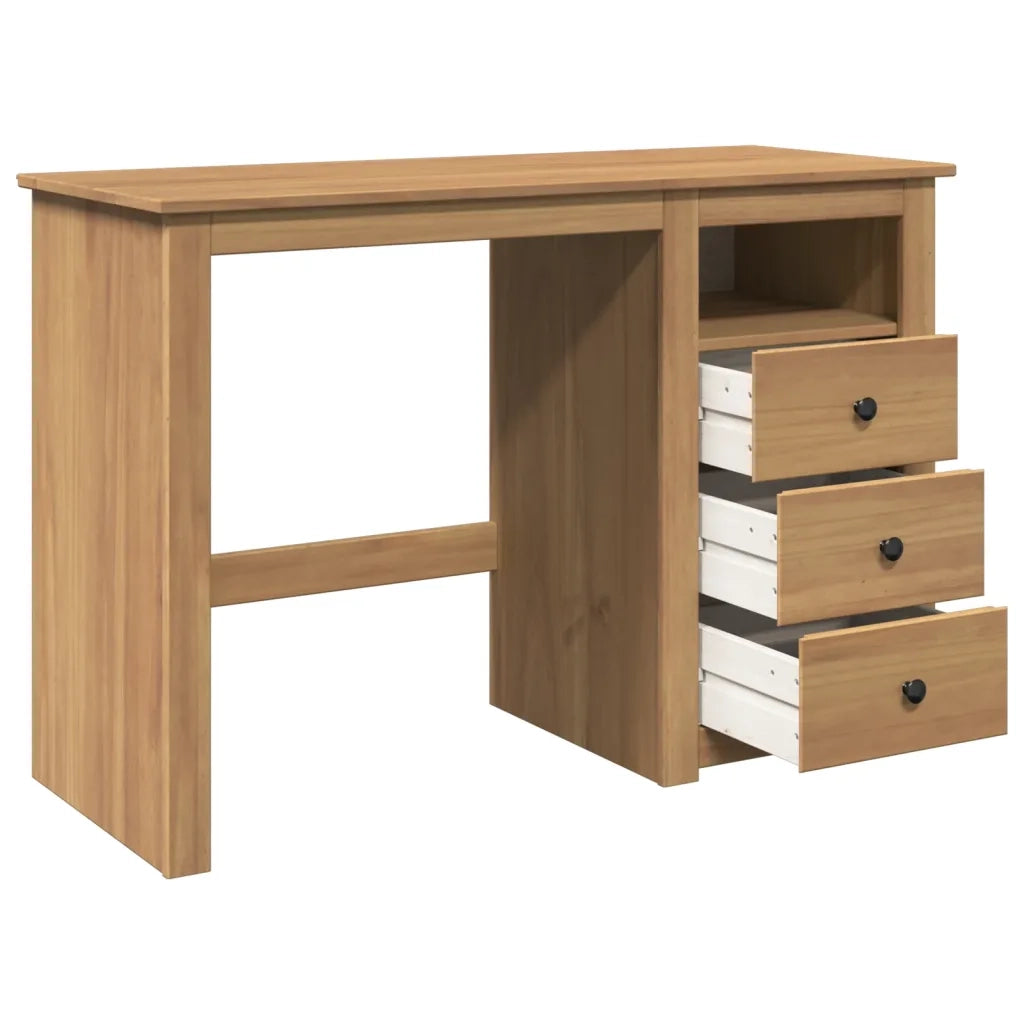 Scrivania PANAMA 112x45x75 cm Legno Massello di Pino 4016389