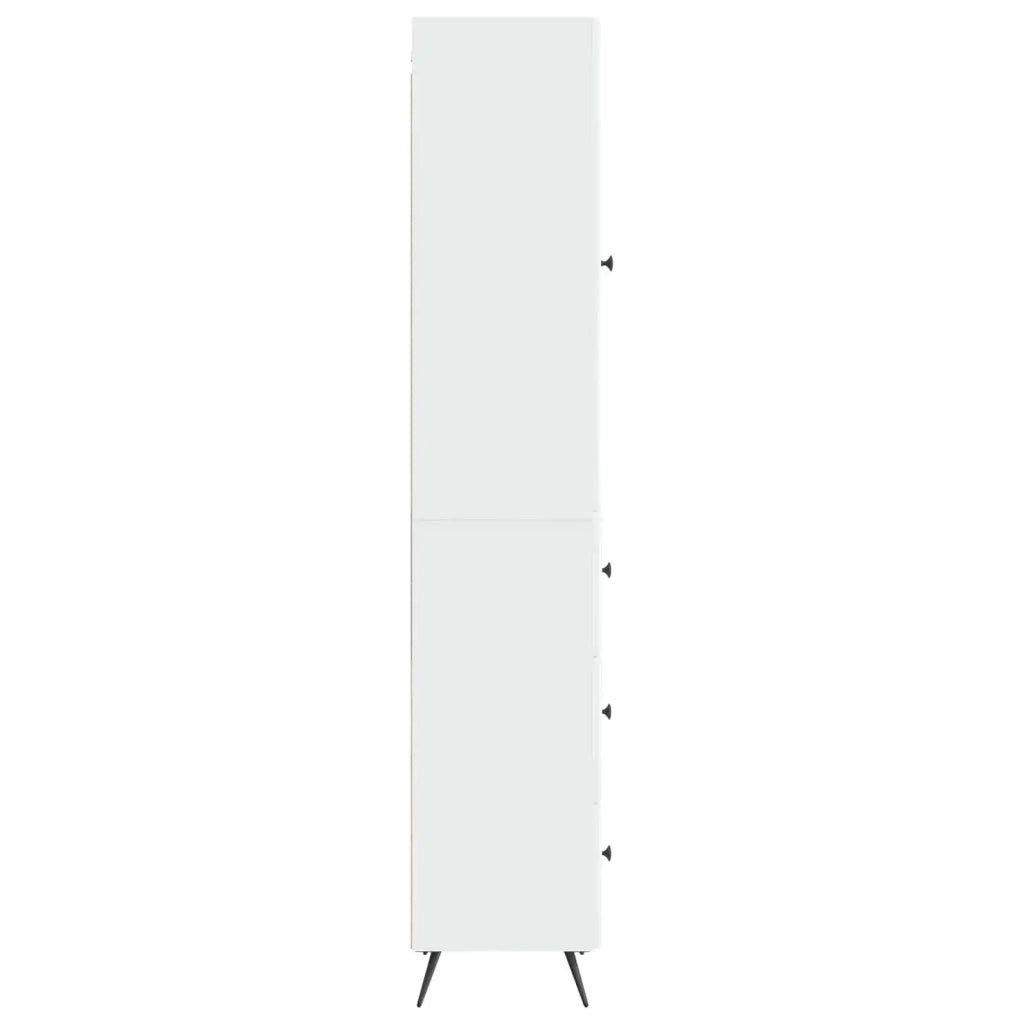 Set di armadi 2 pcs Bianco Lucido 34,5 x 34,5 x 90 cm