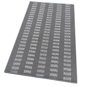 Tappeto Cucina Morbido 3D Assorbente Lavabile Antiscivolo Passatoia Bordata A Righe 50x110 Grigio