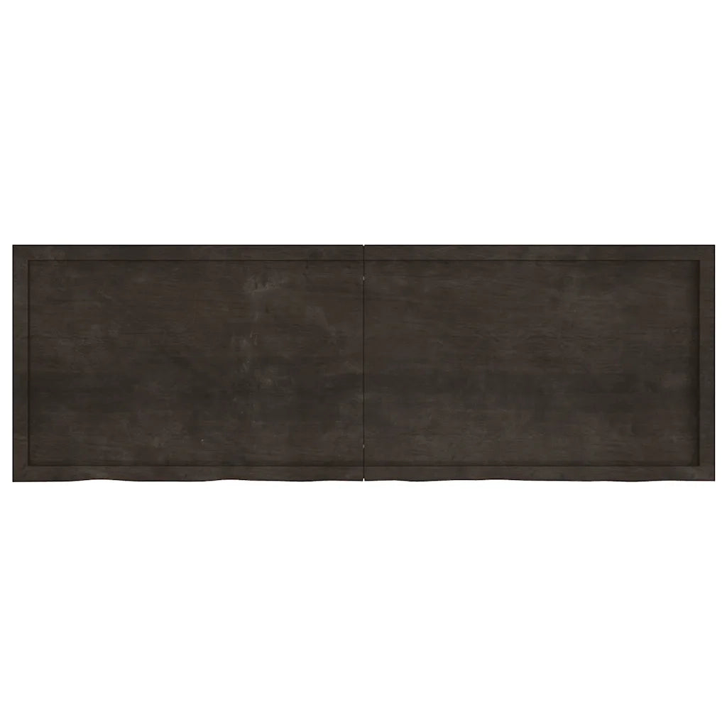 Piano Bagno Marrone Scuro 180x60x(2-6)cm Legno Trattatocod mxl 71884