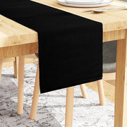 Tavolo da 6 persone, in legno nero lucido, dimensioni 33 x 150 cm, adatto per ristoranti, caffè e hotel.