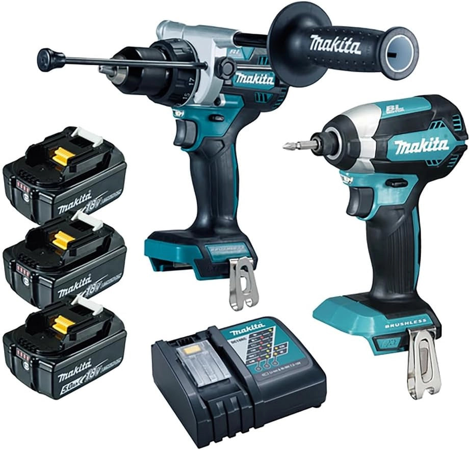 Makita Combo DTD153Z+DHP486Z BL 18V LXT 5Ah 3 bat. MakPac Marca