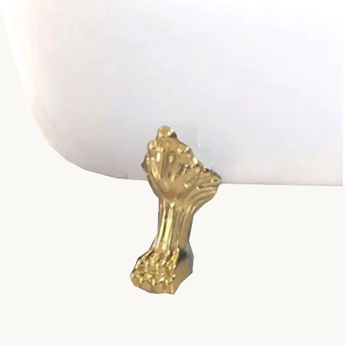 Vasca freestanding vintage 170 x 80 cm con piedi oro con rubinetto - Margherita