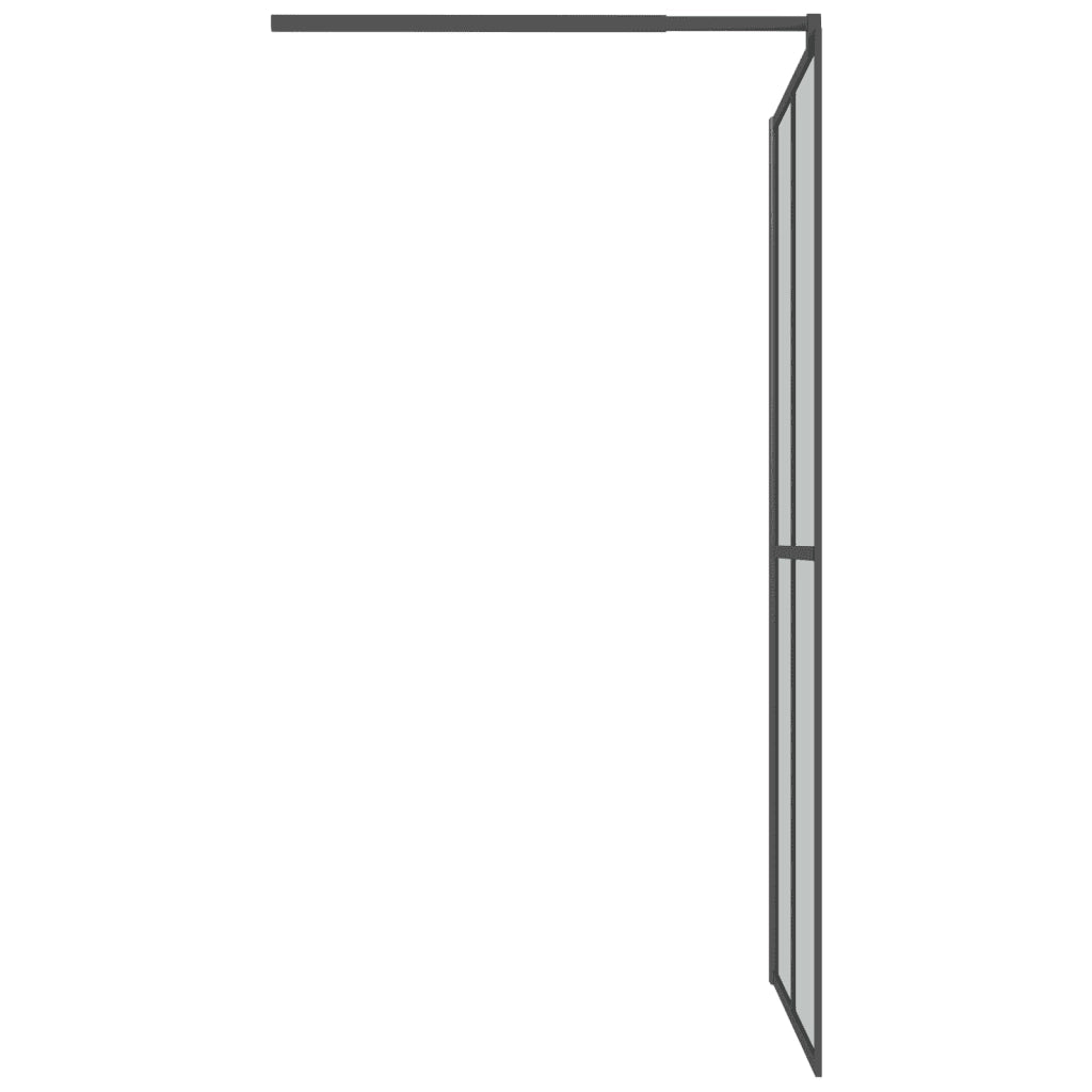Cabina Doccia 100x195 cm Vetro Temperato Scuro 151886