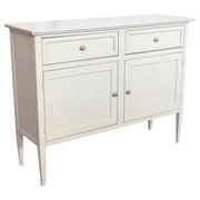Madia credenza 2 porte 2 cassetti legno shabby grigio anticato 110x35x83 - Mobili 2G