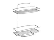 1pz mensola rettangolare a 2 piani serie onda - cm.26x11x35 cod:ferx.fer324342