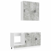 Unità Cucina PORTO 5 pcs Grigio Cemento Legno ingegnerizzato 3438288
